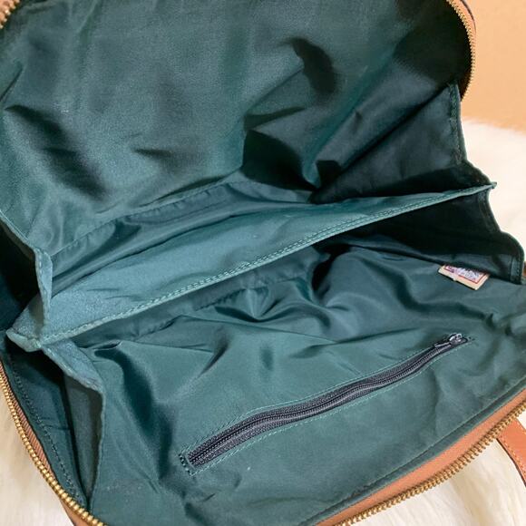 DOONEY & BOURKE Vintage All-Weather-Leather Black/Tan METRO ZIP ZIP Dome Handbag - Picture 7 of 16